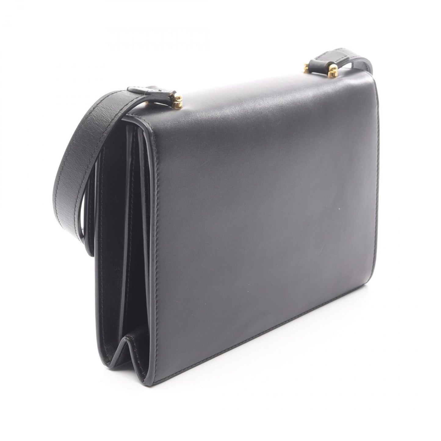 Gucci Black Leather Shoulder Bag ( )