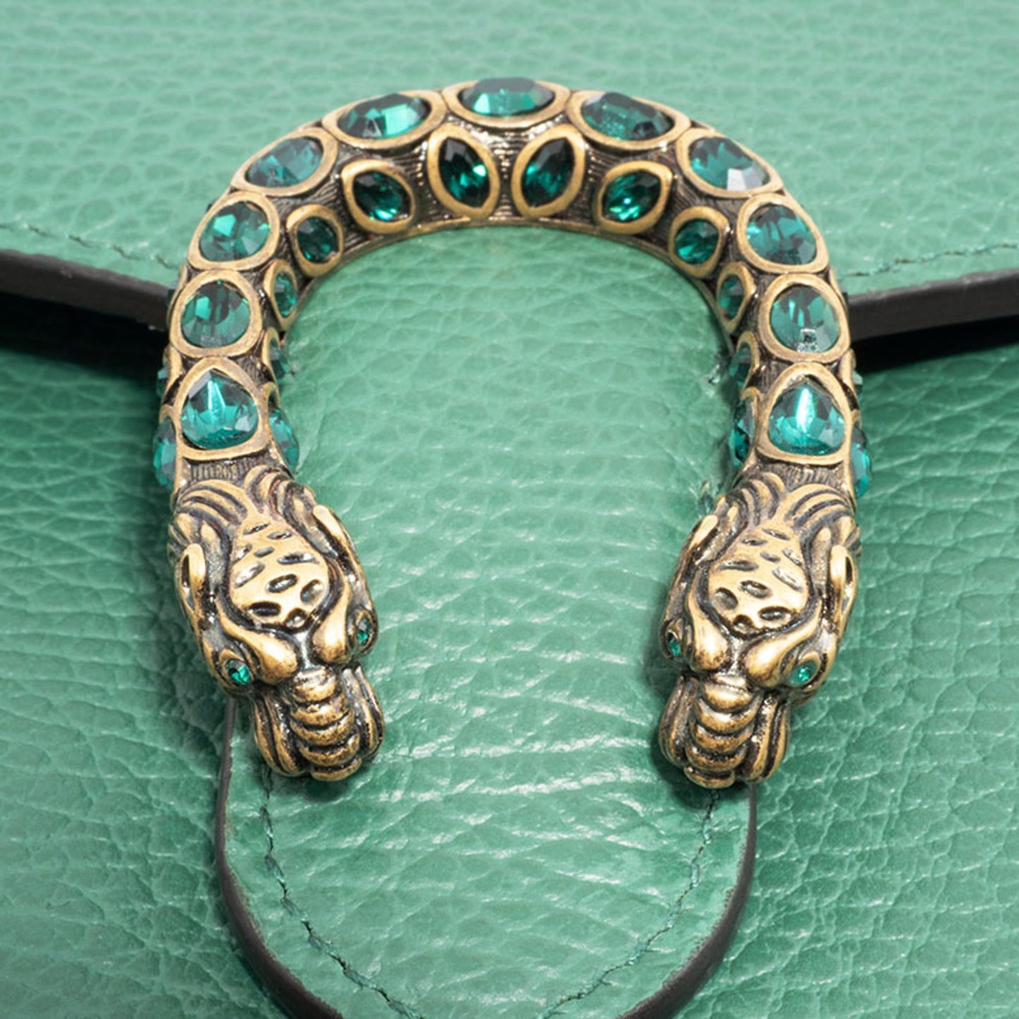 Gucci Green Leather Shoulder Bag ( )