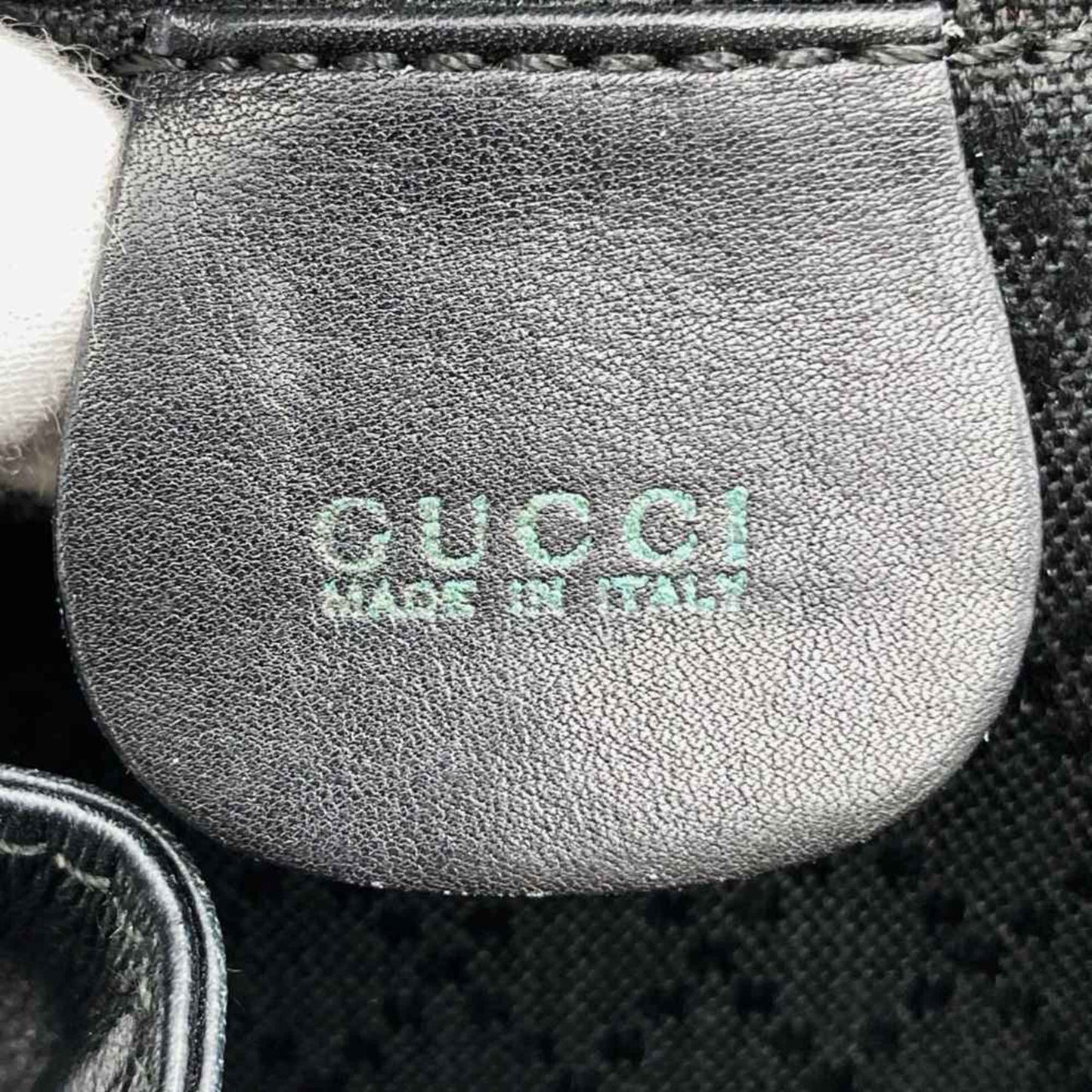 Gucci Black Leather Bamboo Backpack ( )