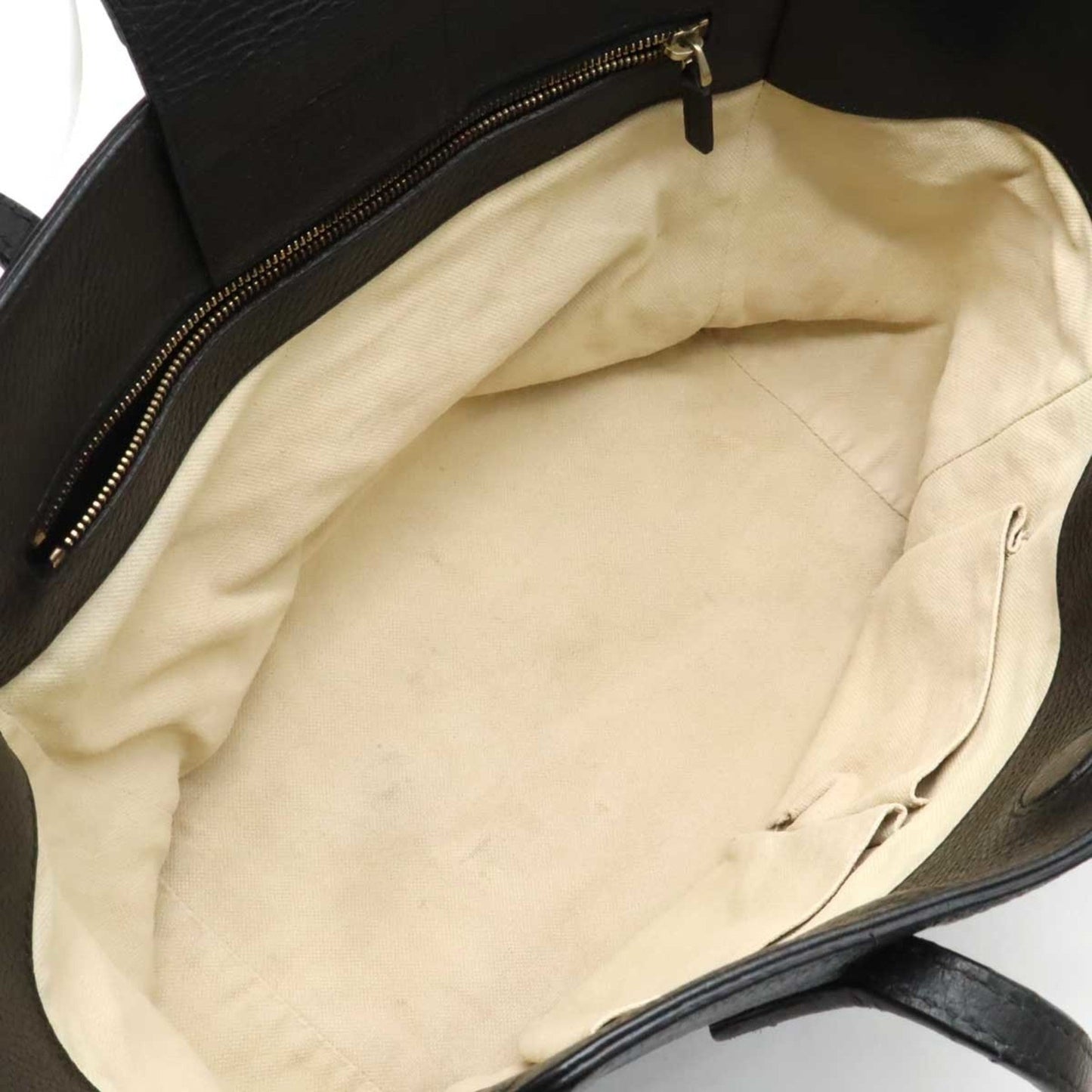 Gucci Gucci Swing Black Leather Shoulder Bag Tote Bag ( )