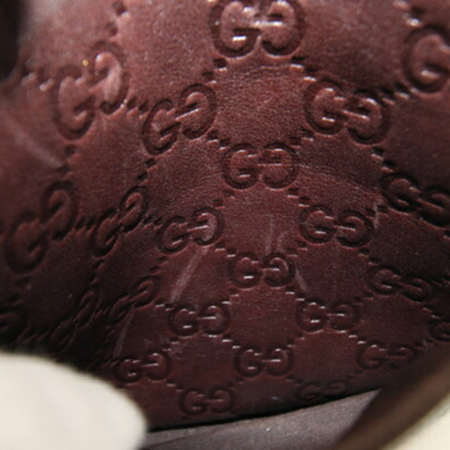 Gucci Dark Brown Leather Pochette Shoulder Bag ( )