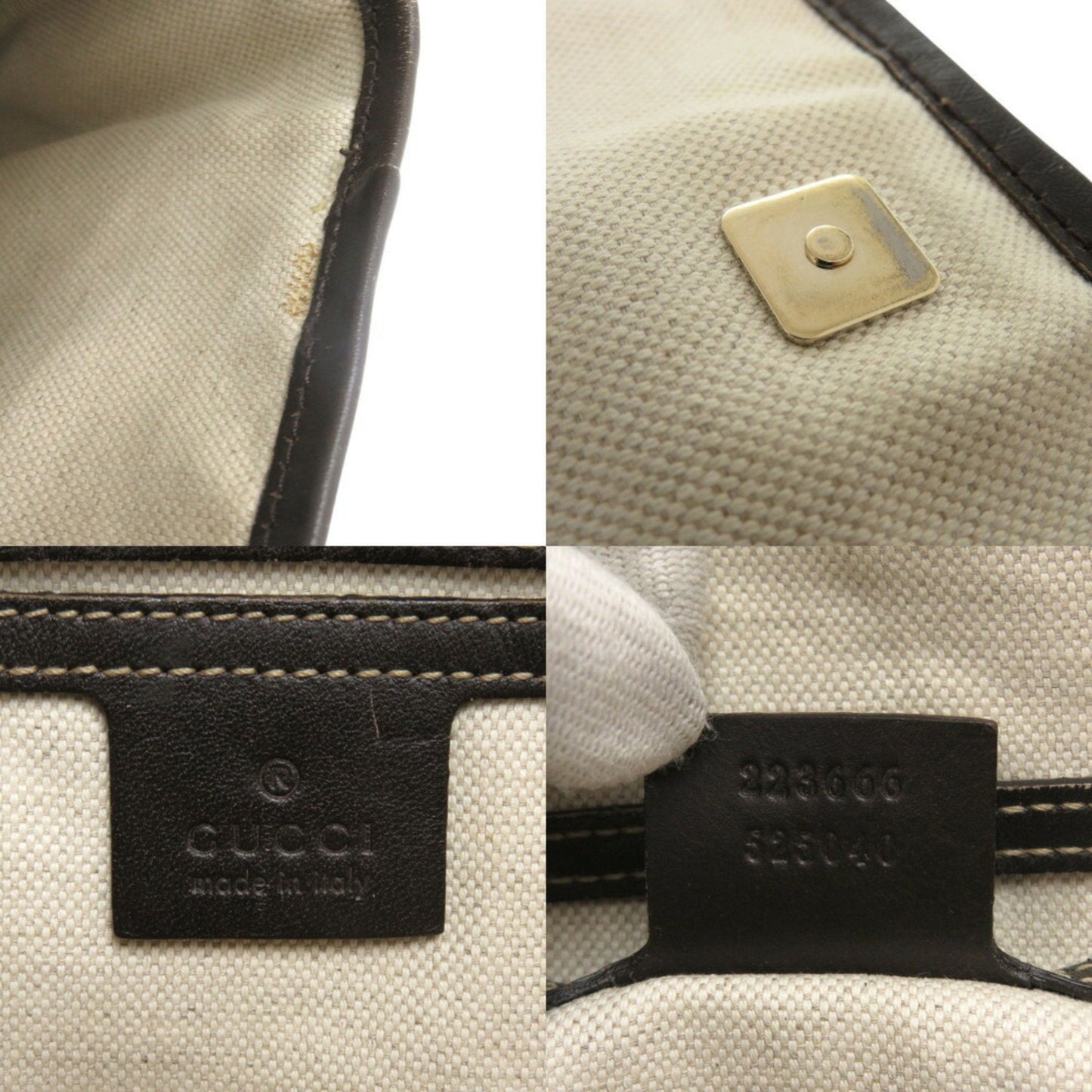 Gucci Brown Gg Supreme Shoulder Bag ( )