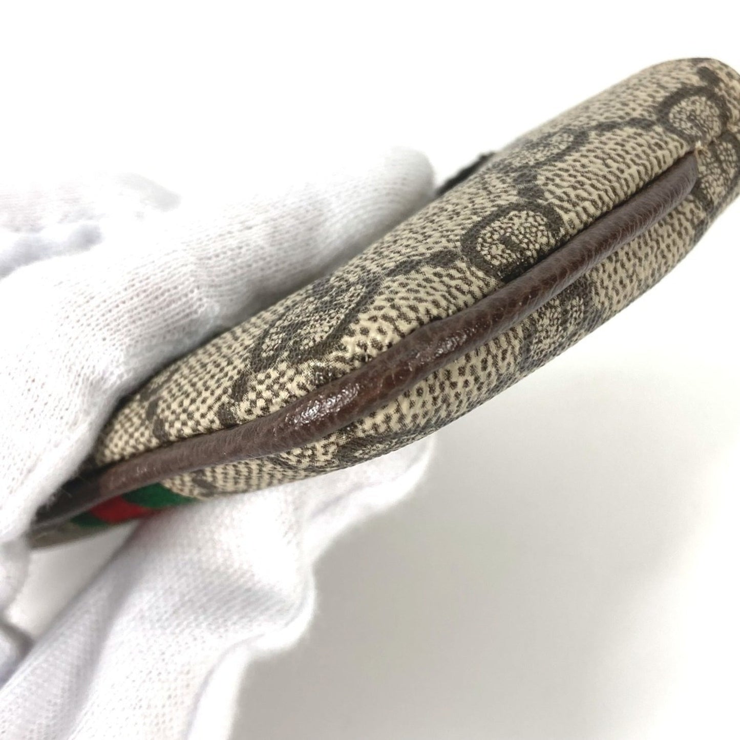 Gucci Beige Gg Supreme Coin Purse/Coin Case ( )