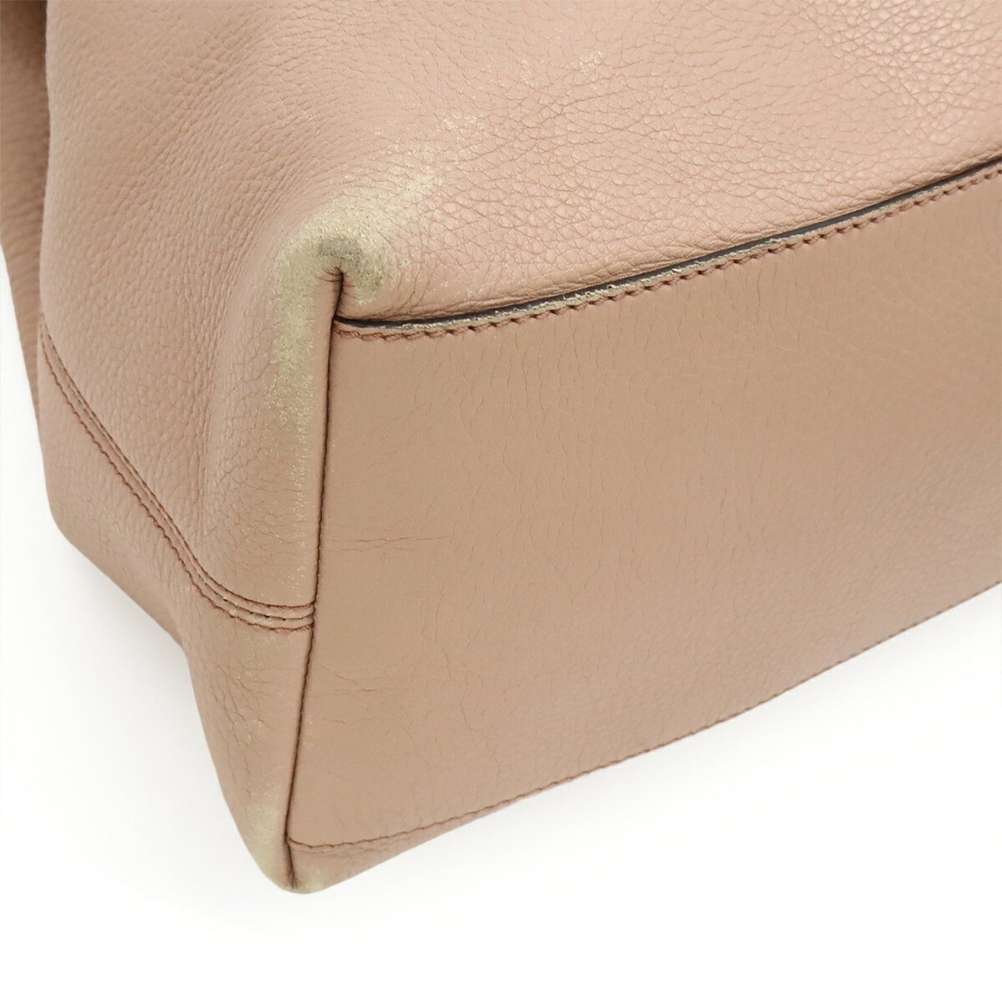 Gucci Pink Leather Shoulder Bag Tote Bag ( )