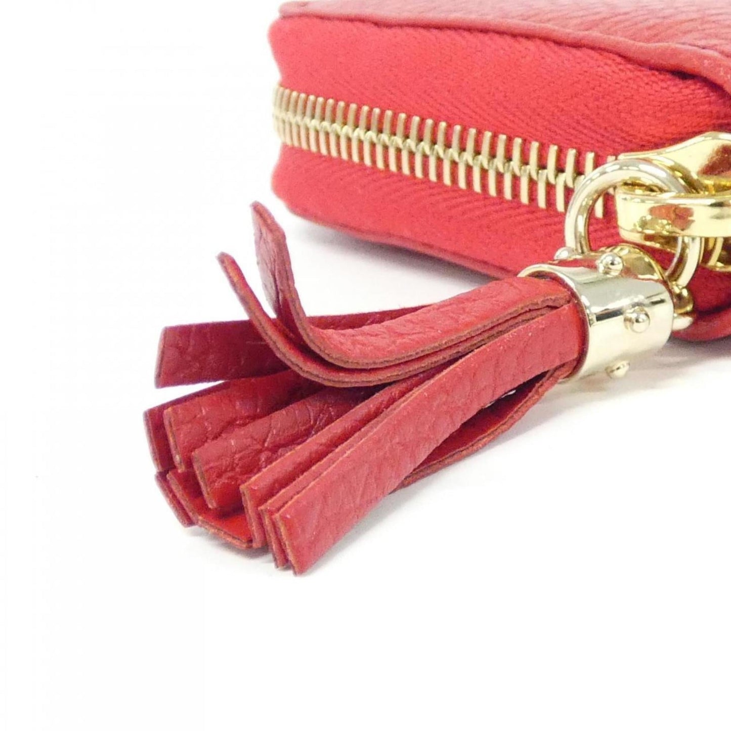 Gucci Red Color Leather Coin Purse/Coin Case ( )