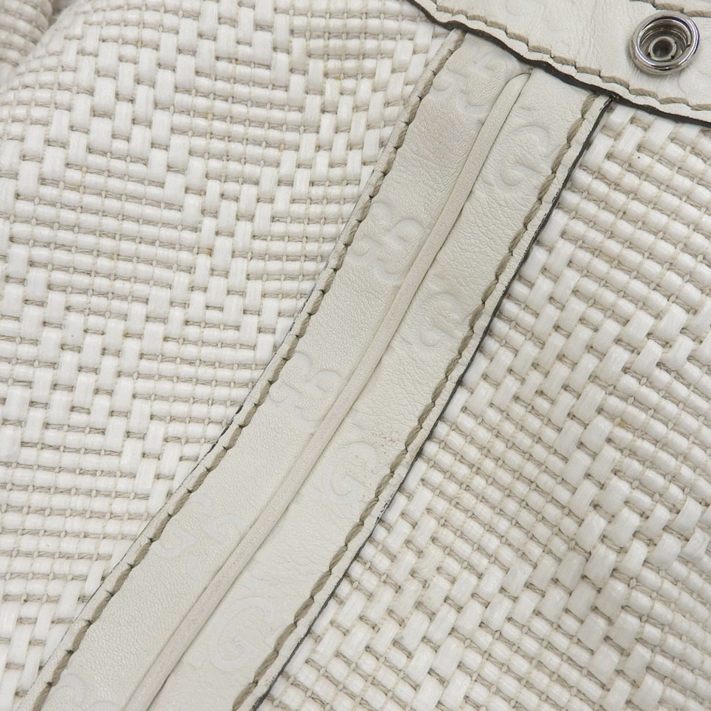 Gucci White Leather Handbag ( )