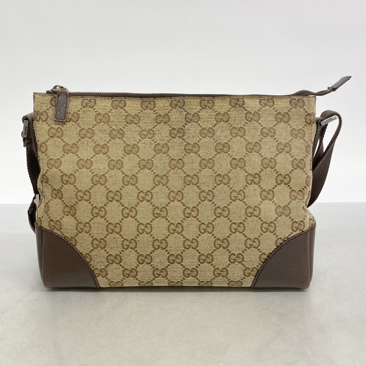 Gucci Brown Canvas Shoulder Bag ( )