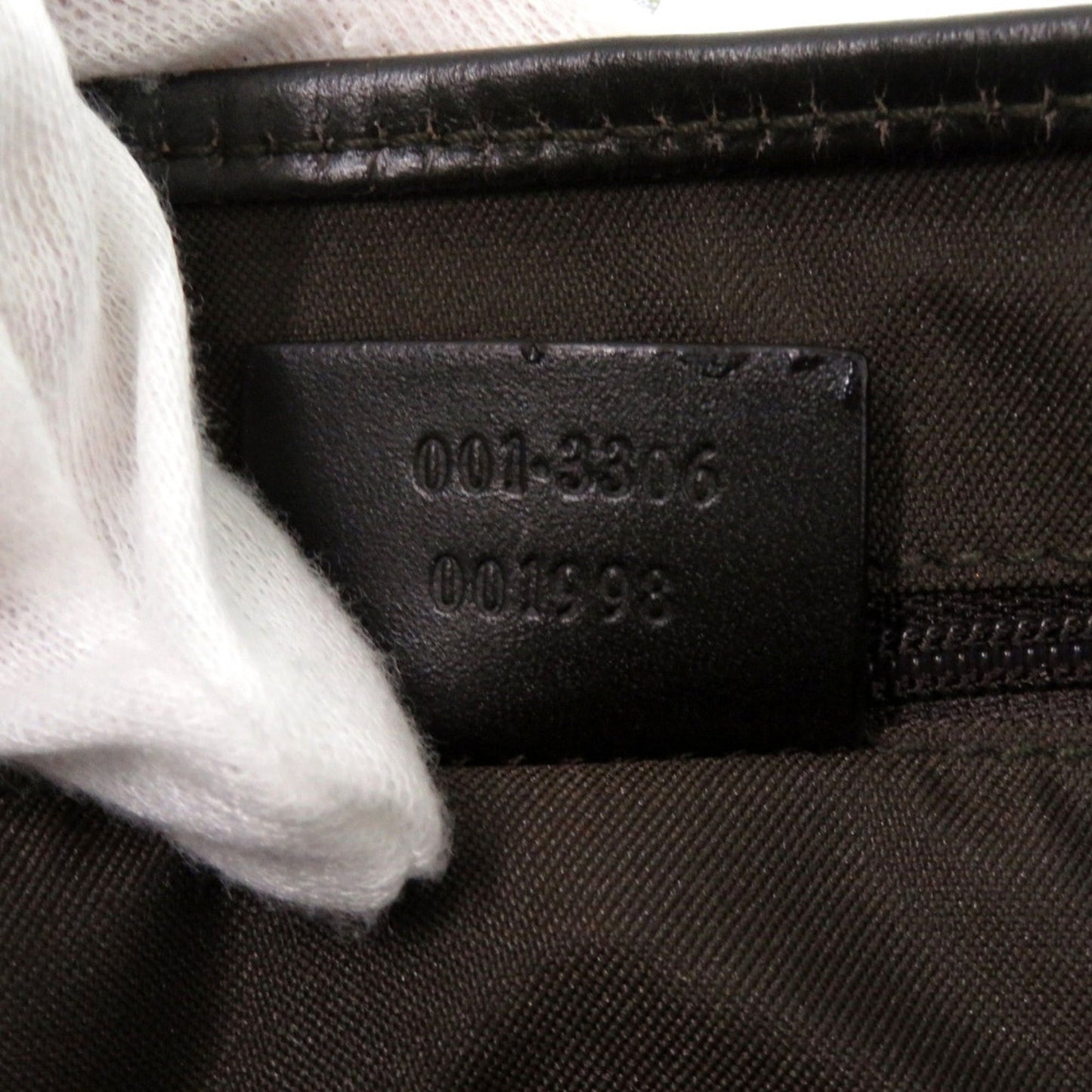 Gucci Beige Black Brown Gg Canvas Leather Shoulder Bag ( )