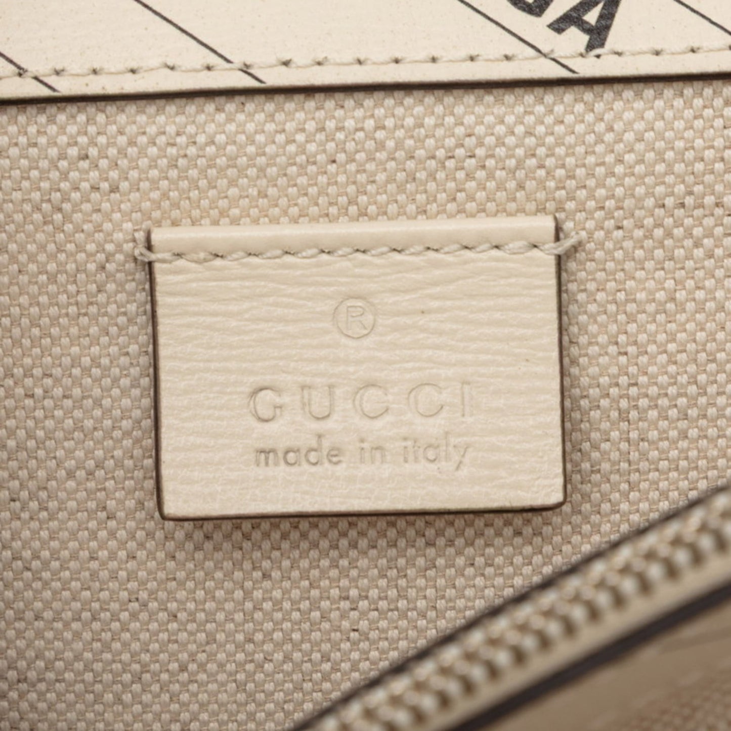 Gucci Black White Leather Shoulder Bag ( )