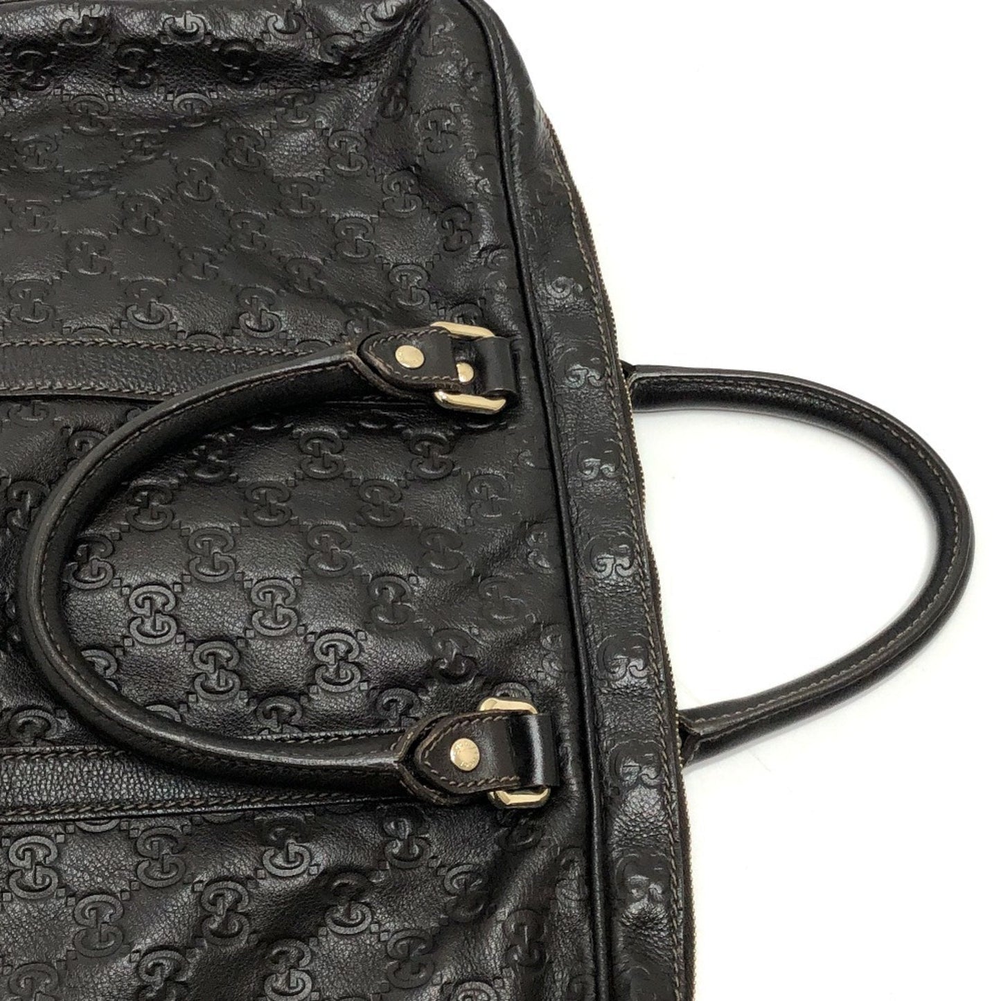Gucci Brown Leather Briefcase Handbag ( )