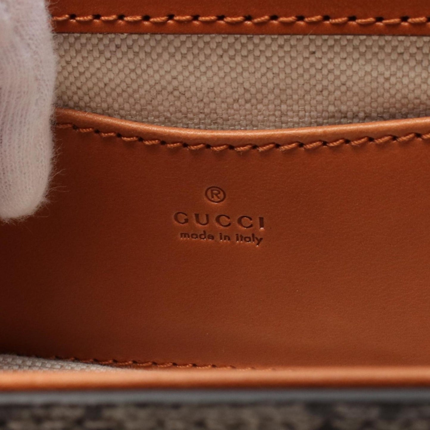 Gucci Bamboo Beige Brown Coated Canvas Fanny Pack ( )