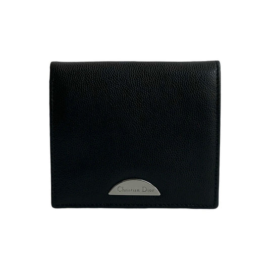 Christian Dior Black Leather Wallet (Bi-Fold) ()