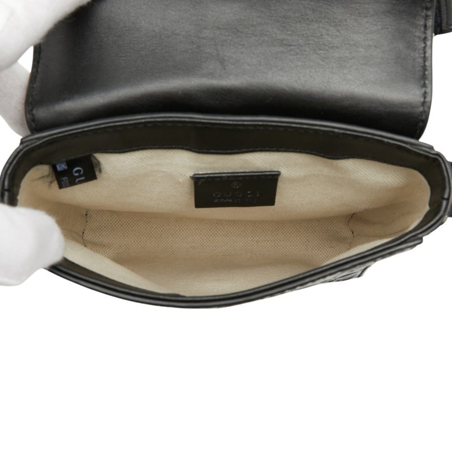 Gucci Black Leather Fanny Pack ( )