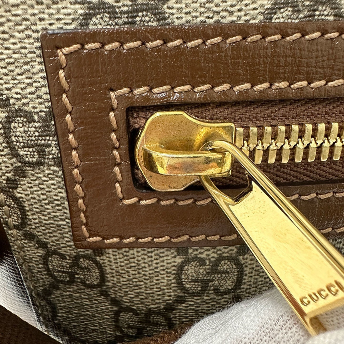 Gucci Black Brown Gg Supreme Shoulder Bag ( )