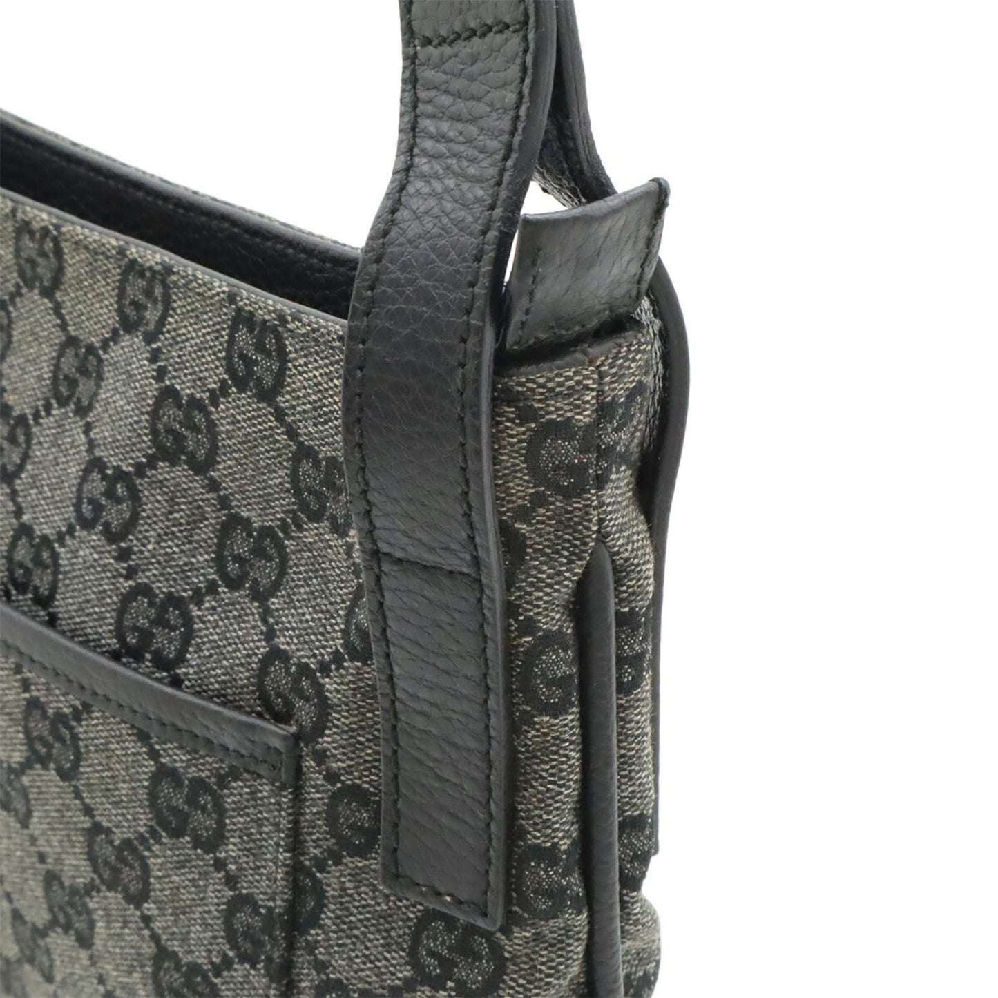Gucci Dark Gray Gg Canvas Shoulder Bag ( )