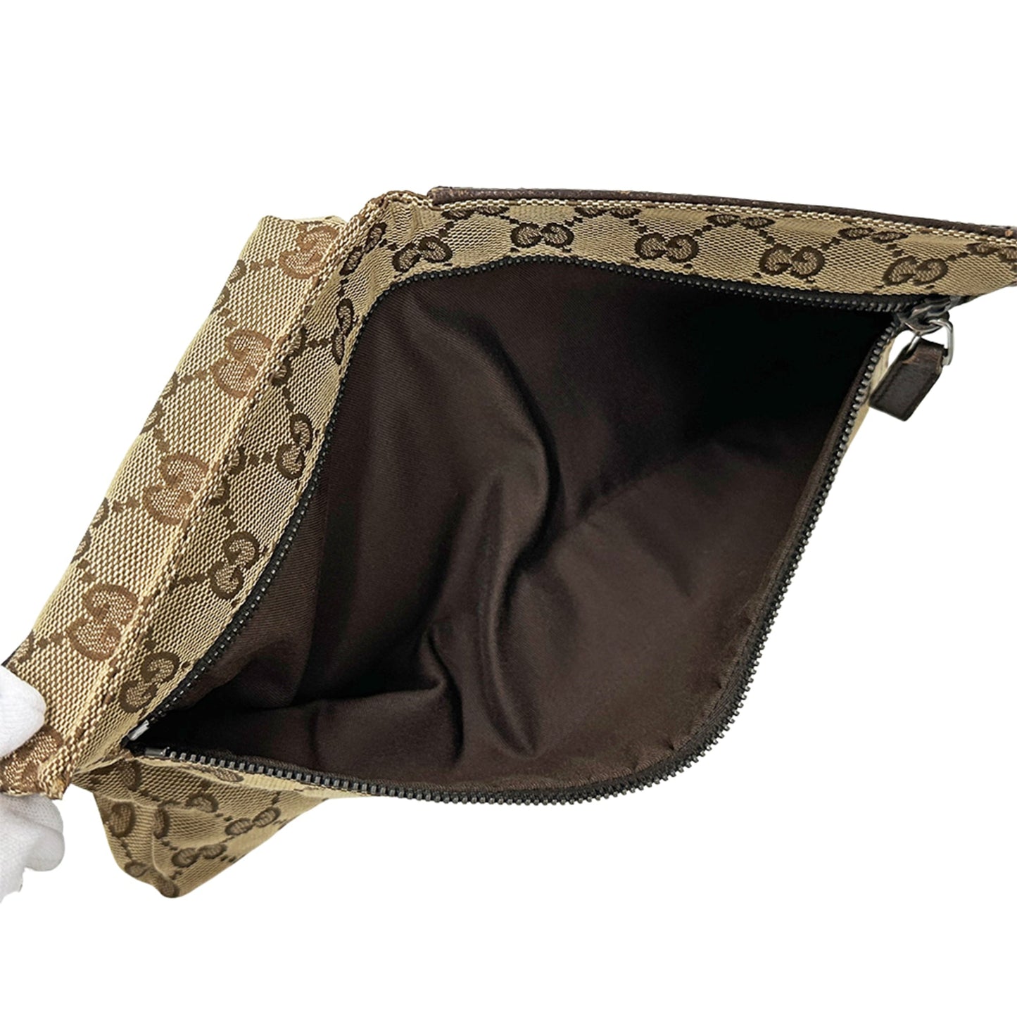 Gucci Gg Canvas Beige Brown Gg Canvas Fanny Pack Sling Bag ( )