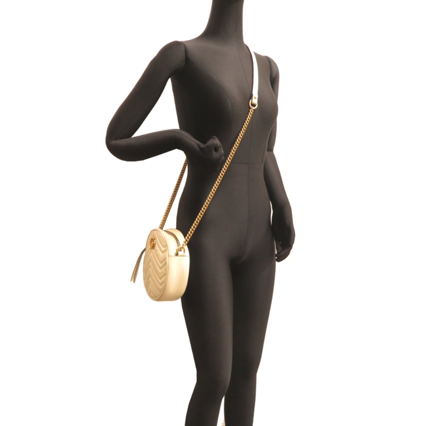Gucci Ivory Leather Shoulder Bag ( )