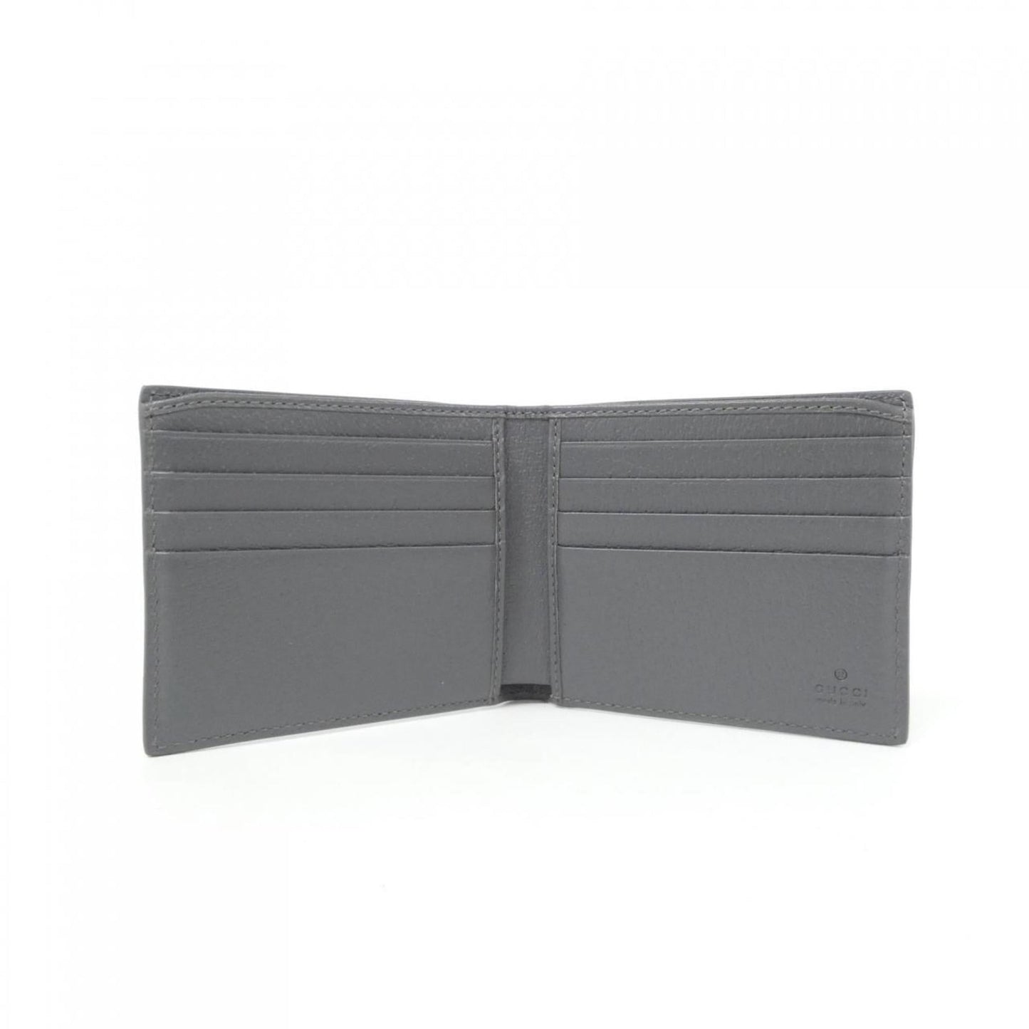 Gucci Black Gray Gg Supreme Canvas Bill Wallet (Bi-Fold) ( )