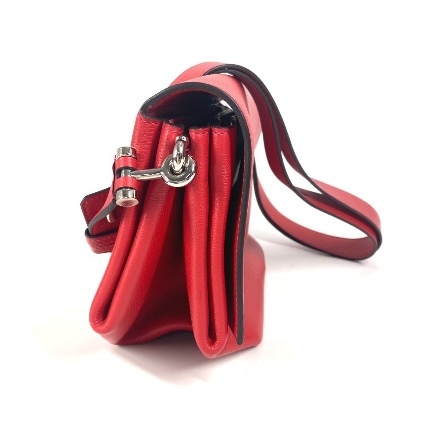 Hermes Pink Red Color Pochette Shoulder Bag ( )