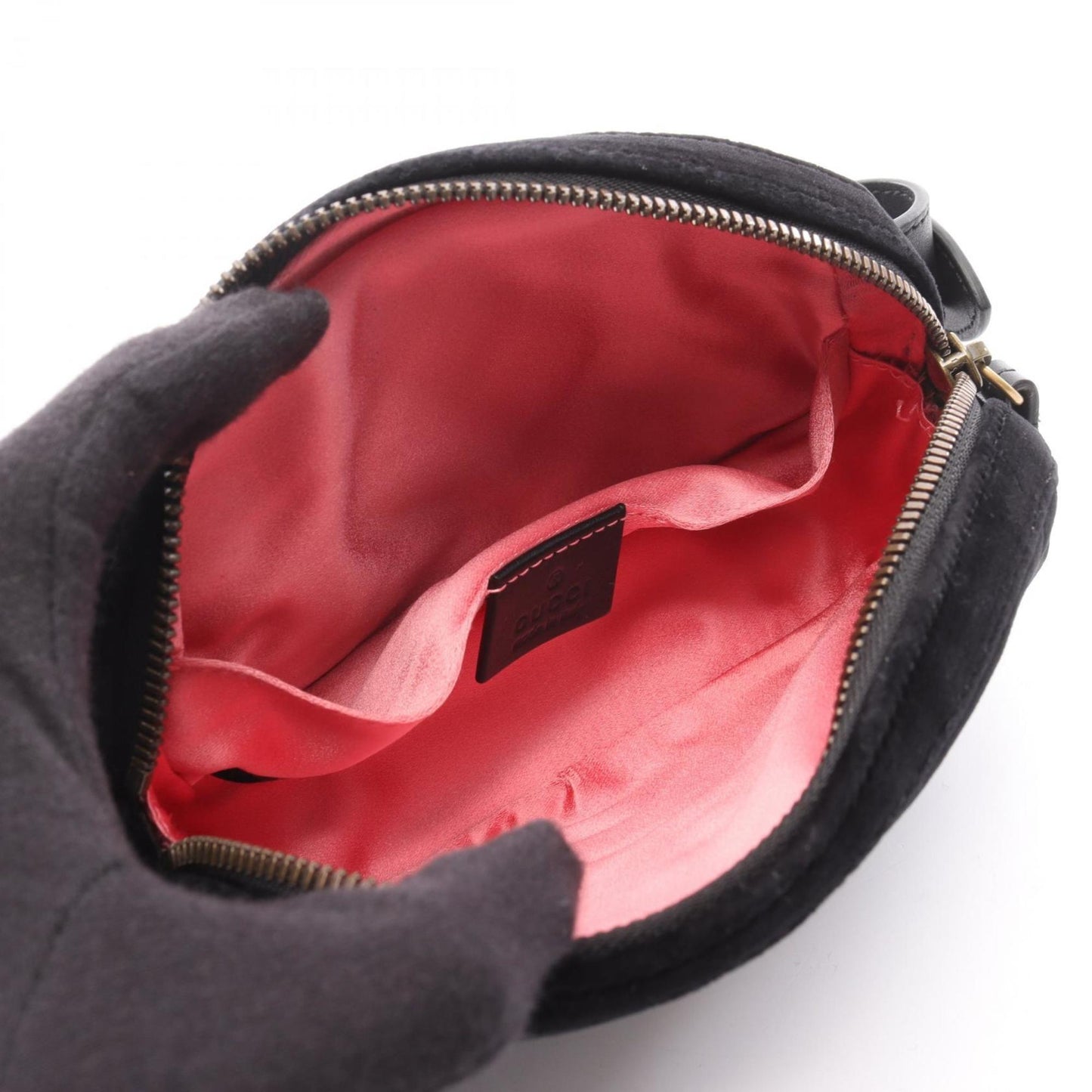 Gucci Black Fabric Leather Fanny Pack ( )