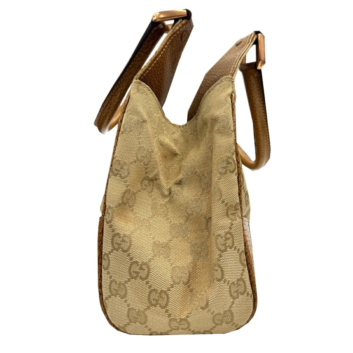 Gucci New Jackie Beige Gg Canvas Handbag ( )