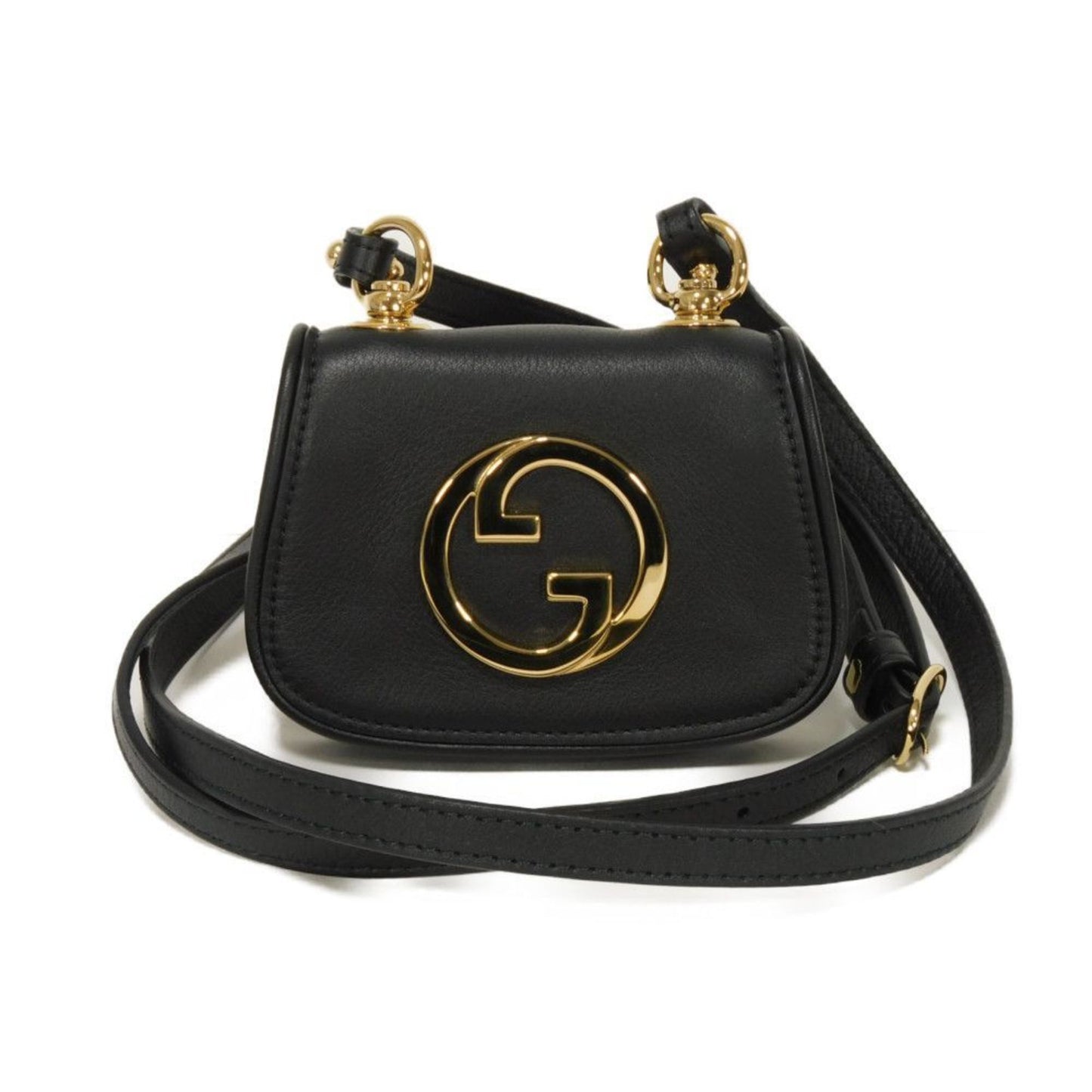 Gucci Black Leather Shoulder Bag ( )