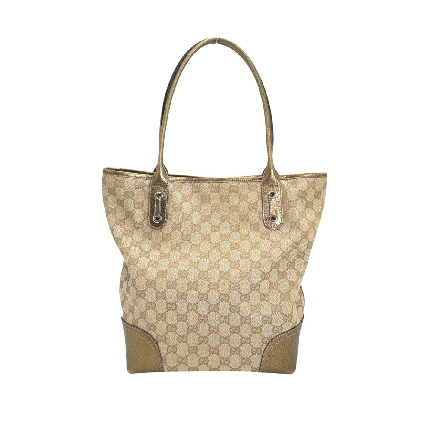 Gucci Beige Gg Canvas Handbag Tote Bag ( )
