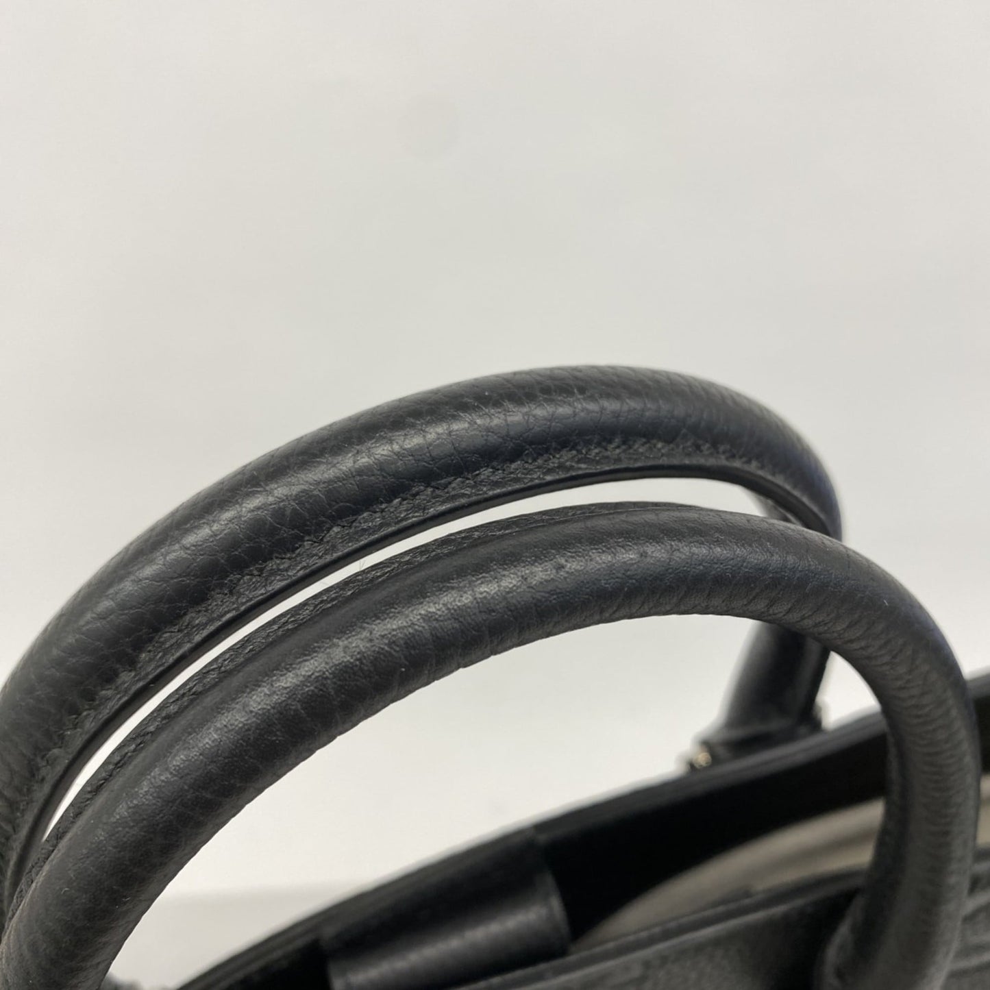 Gucci Black Leather Tote Bag ( )
