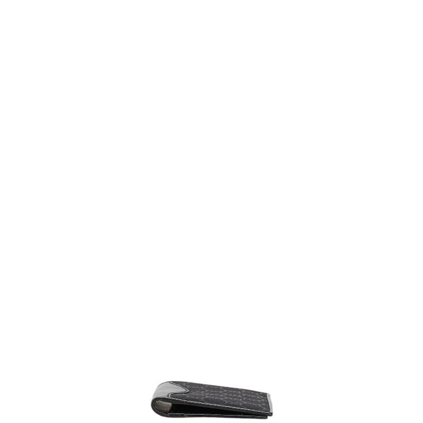 Gucci Black Leather Canvas Long Bill Wallet (Bi-Fold) ( )