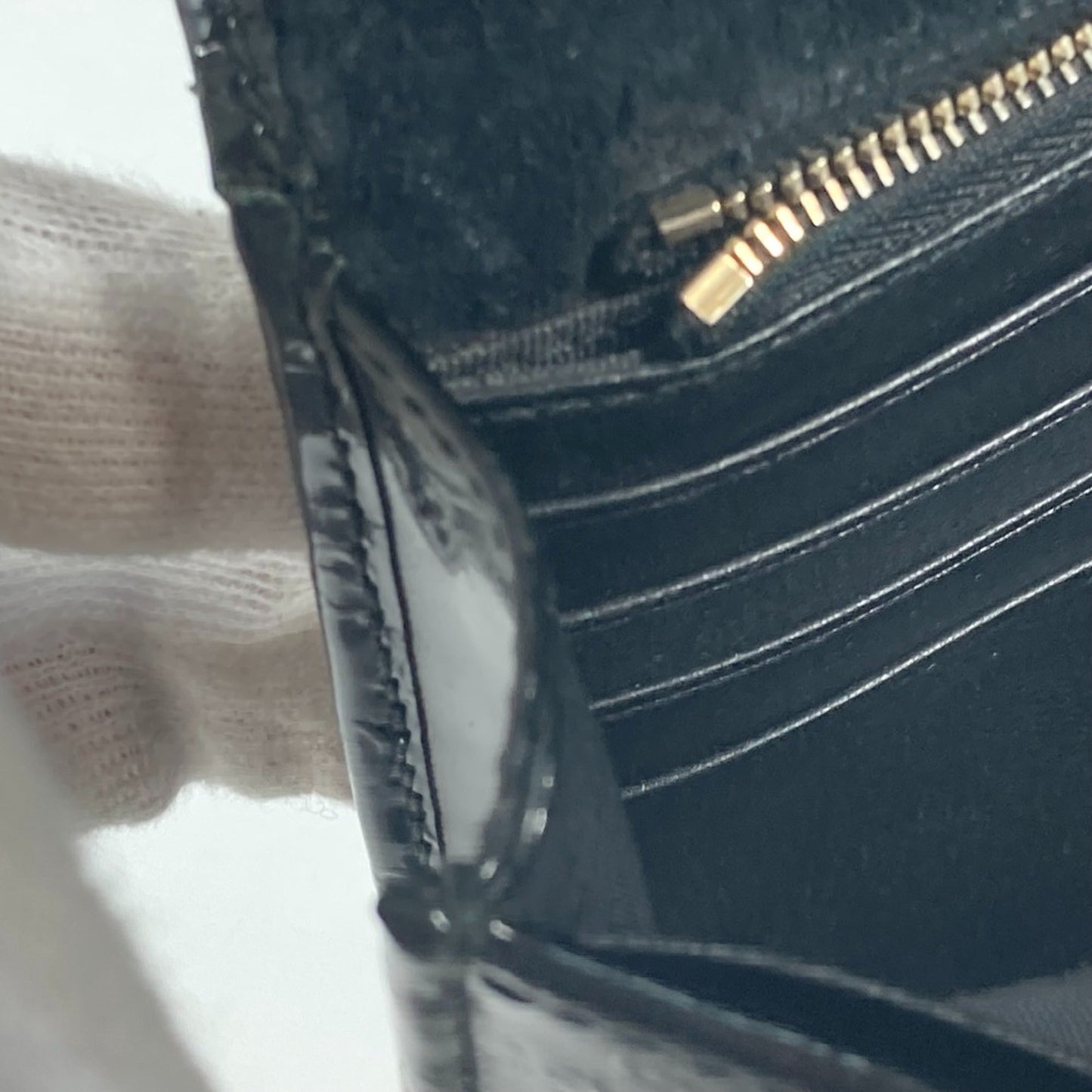 Gucci Black Patent Leather Shoulder Bag ( )