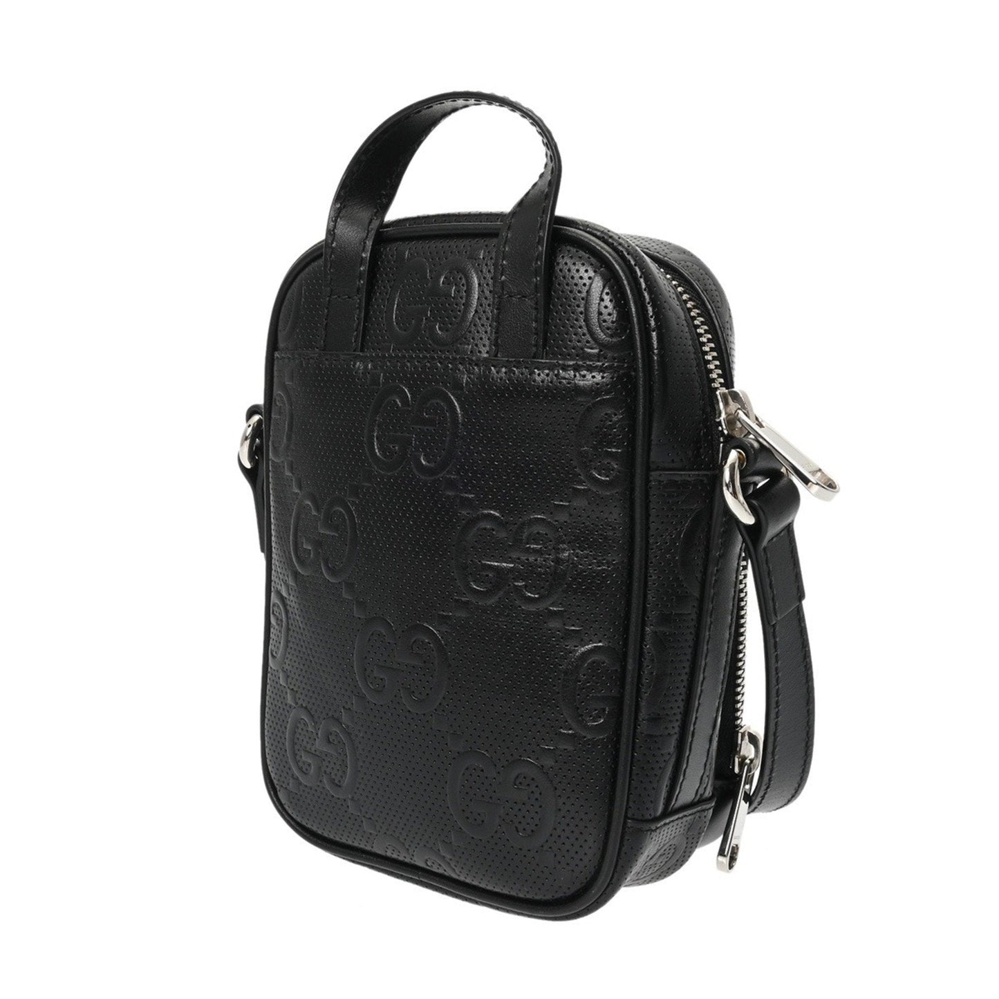 Gucci Black Leather Shoulder Bag ( )