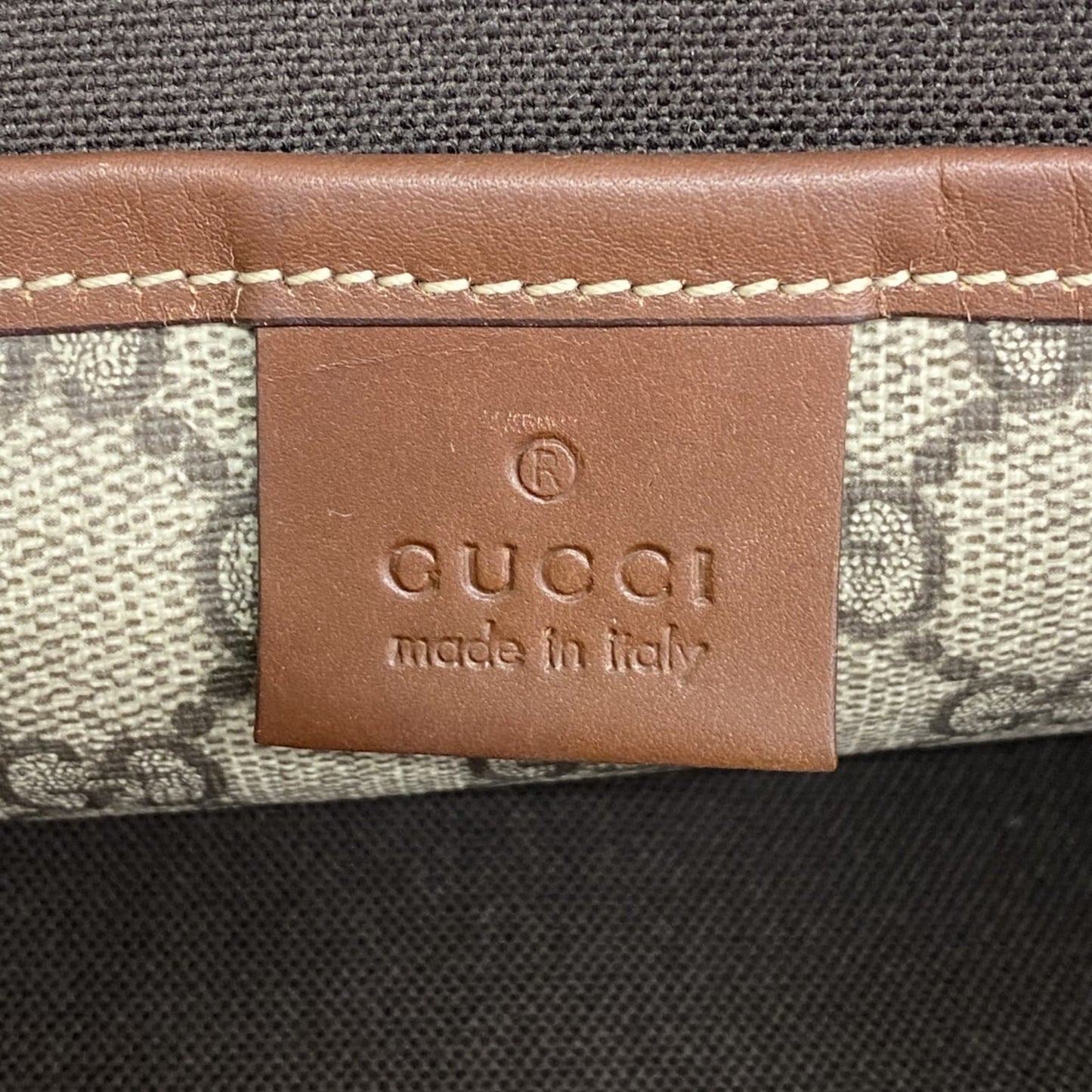Gucci Beige Brown Pvc Tote Bag ( )