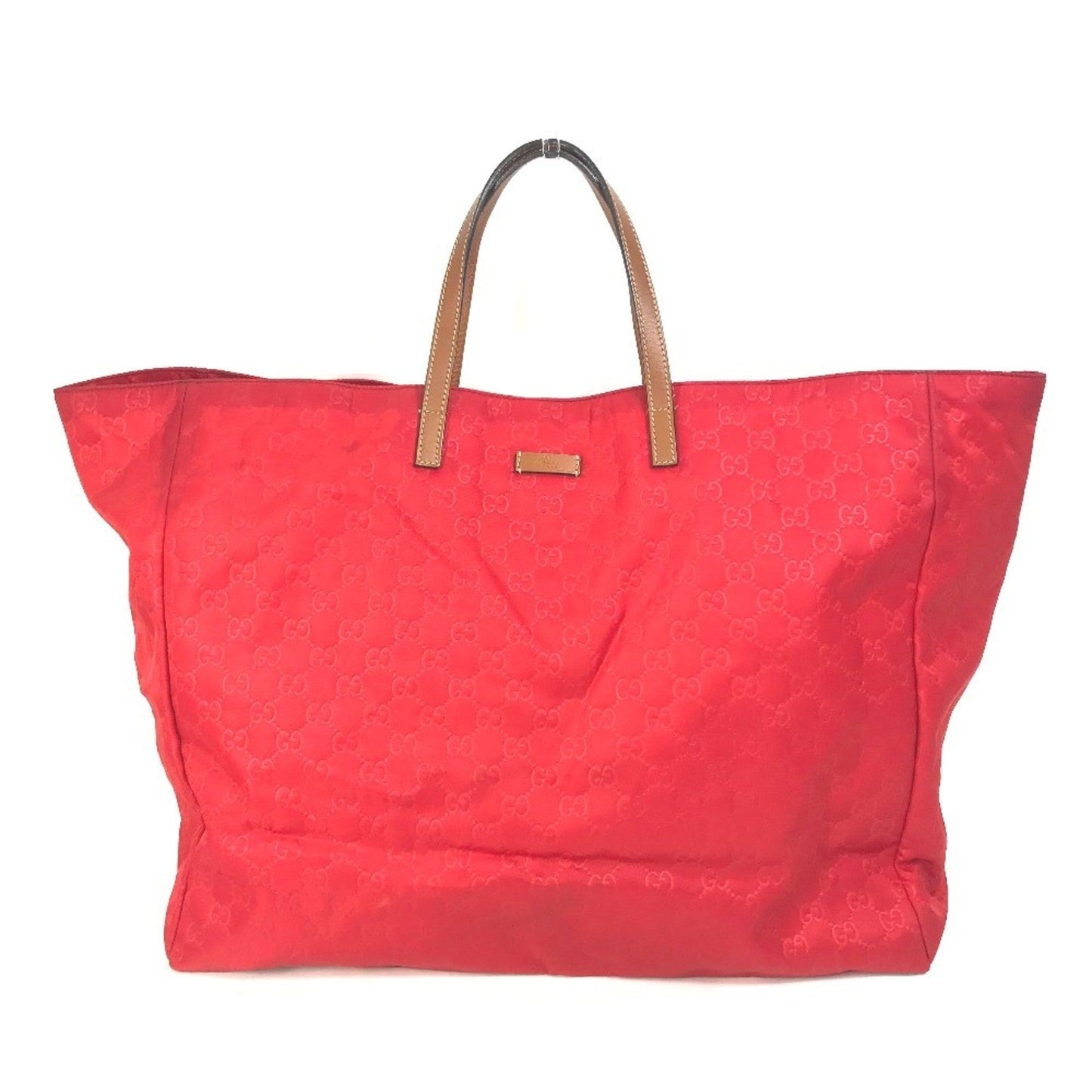Gucci Red Cloth Tote Bag