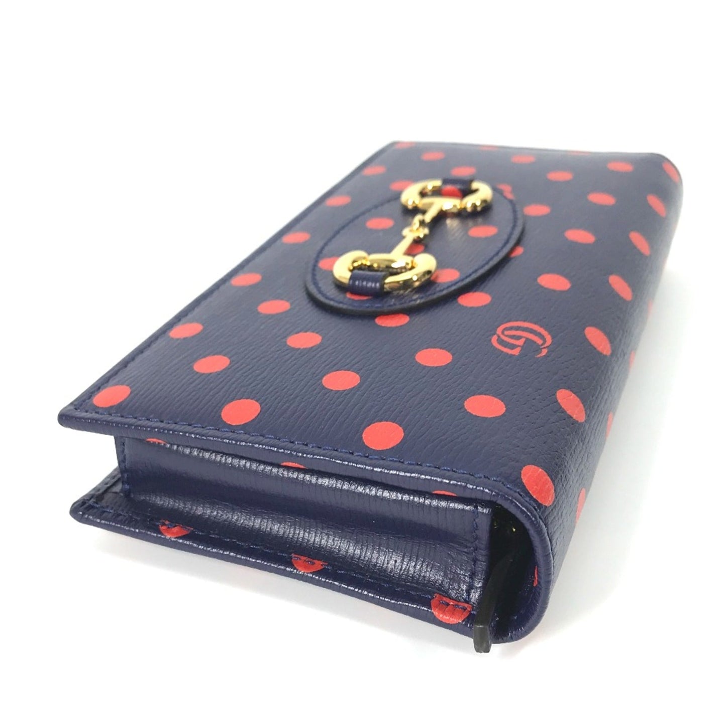 Gucci Navy Leather Long Wallet (Bi-Fold) ( )