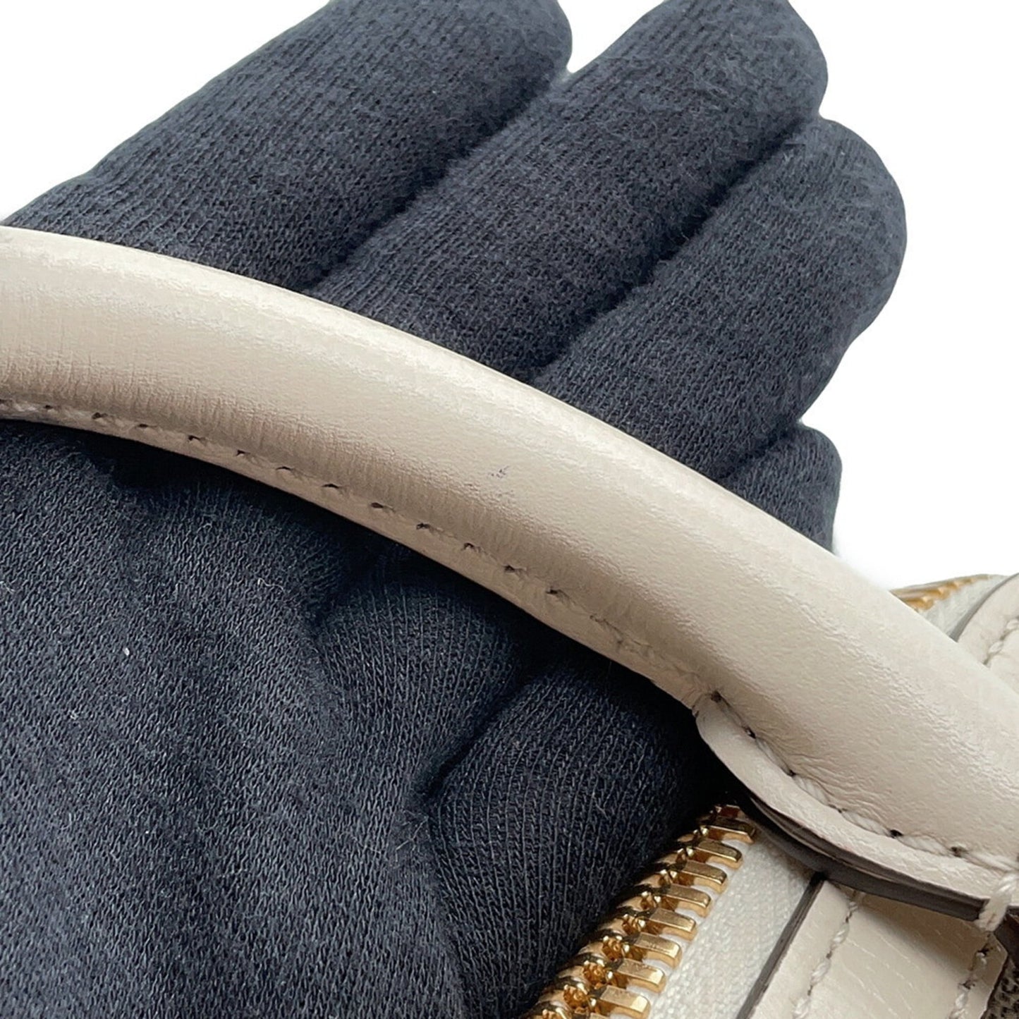 Gucci Horsebit Beige Ivory Gg Supreme Leather Handbag Shoulder Bag ( )