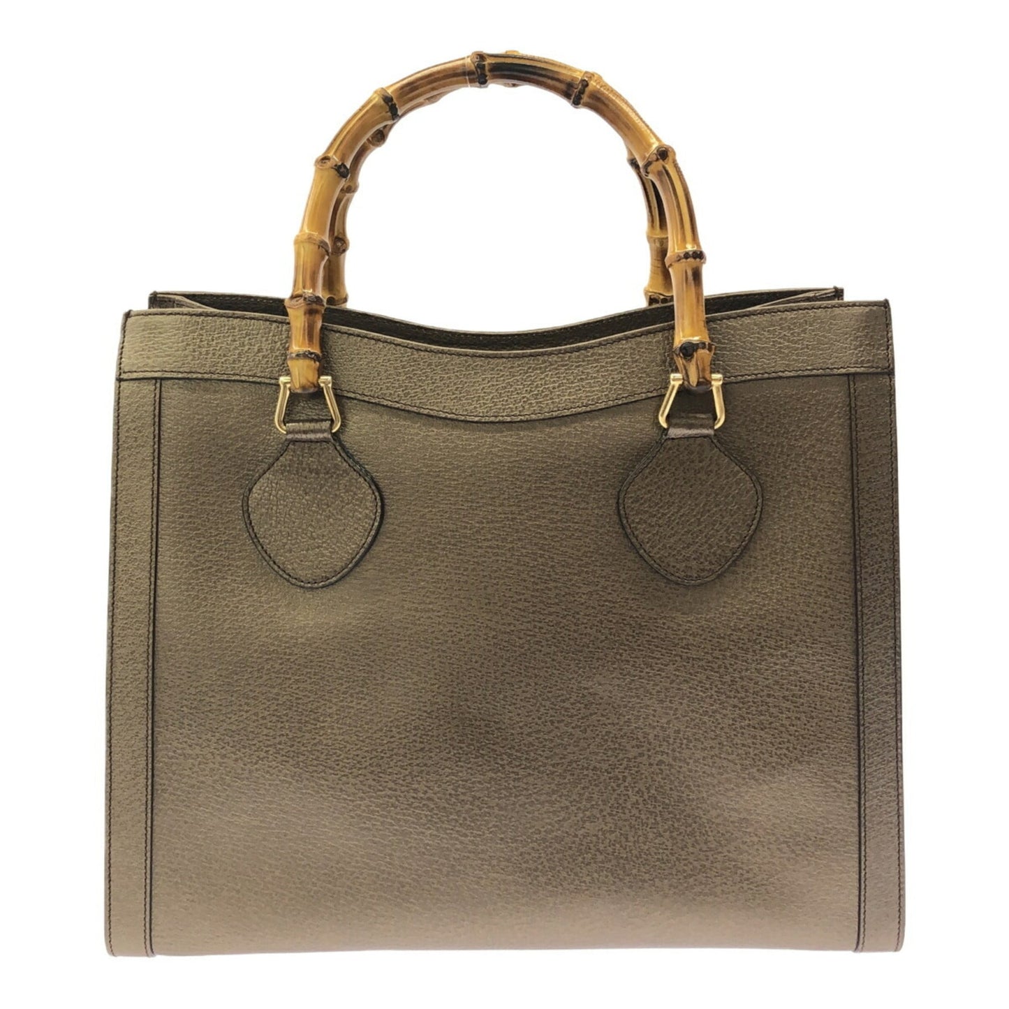 Gucci Brown Bamboo Handbag Tote Bag ( )