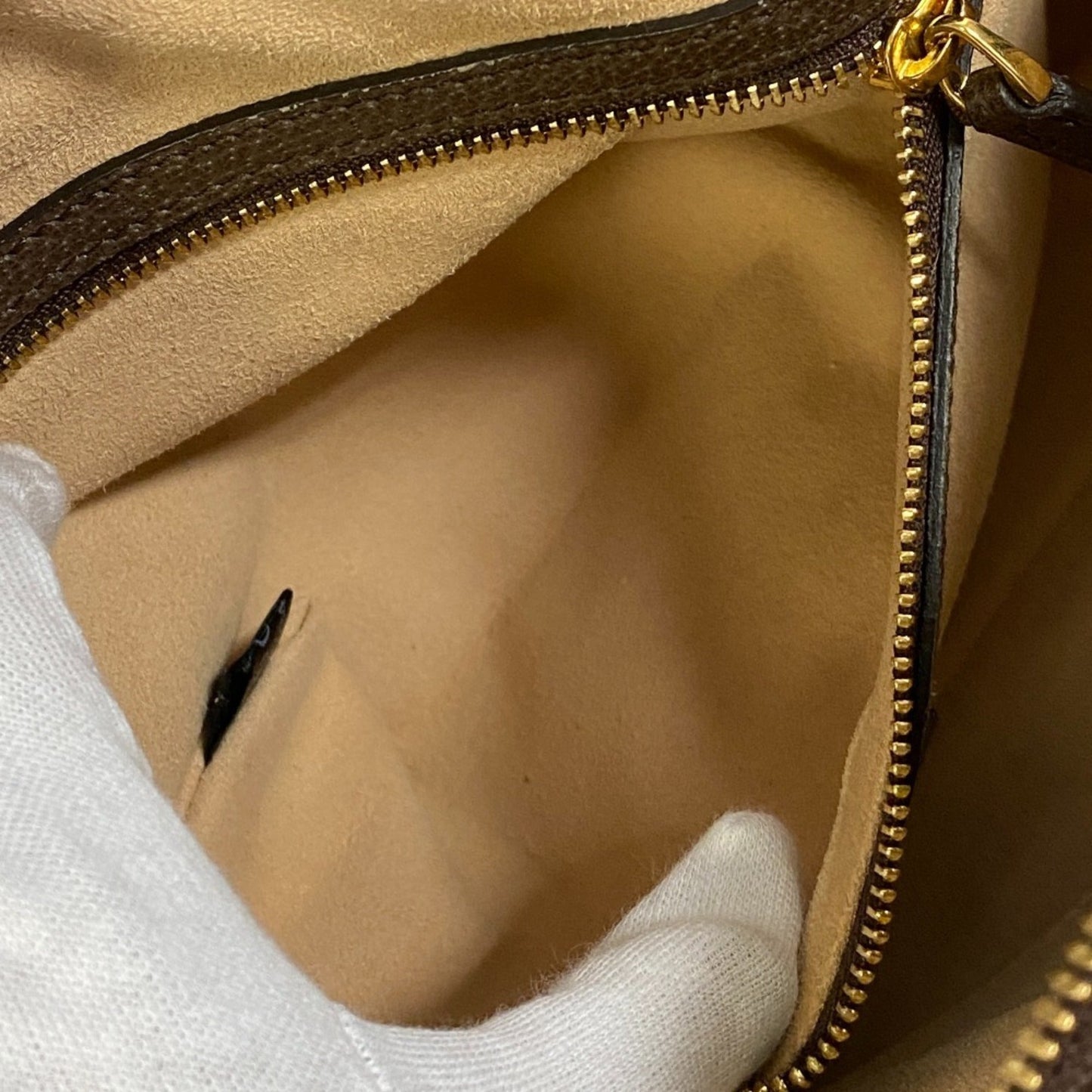 Gucci Brown Pvc Coated Canvas Shoulder Bag ( )