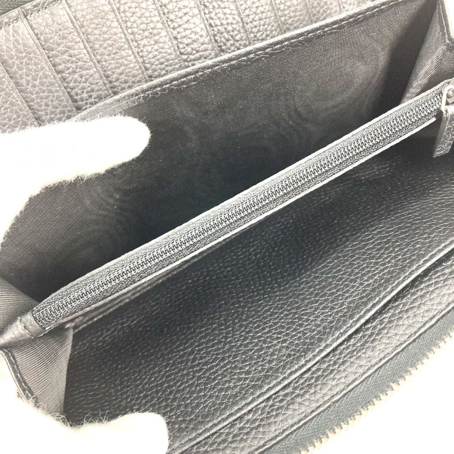 Gucci Black Leather Long Wallet (Bi-Fold) ( )