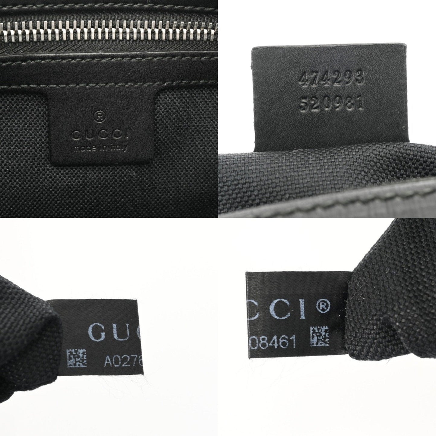 Gucci Black Gray Gg Supreme Canvas Sling Bag ( )