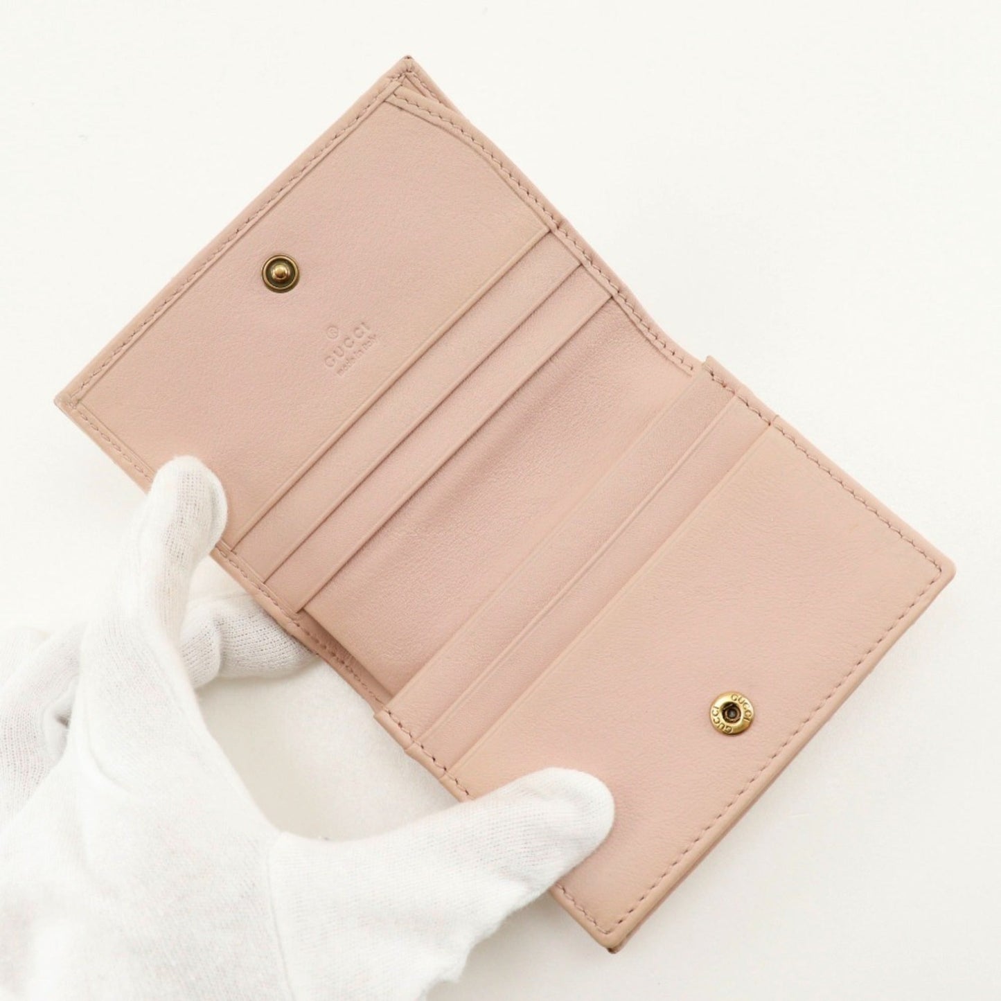 Gucci Pink Leather Bill Wallet (Bi-Fold) ( )