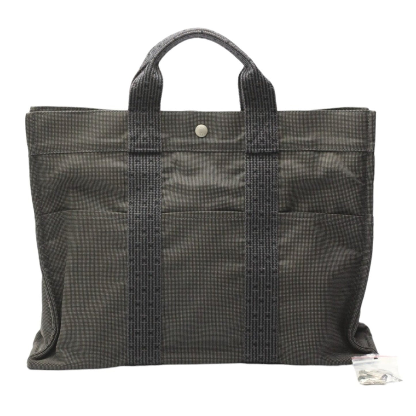 Hermes Her Line Gray Canvas Tote Bag ( )