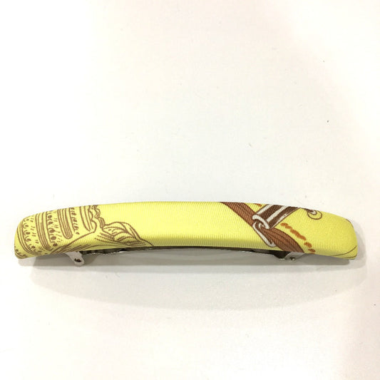 HERMES Valletta silk yellow hair accessory Overall handle Women  d
