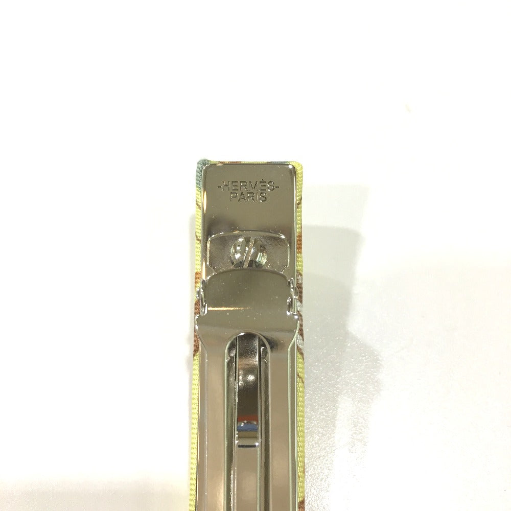 HERMES Valletta silk yellow hair accessory Overall handle Women  d