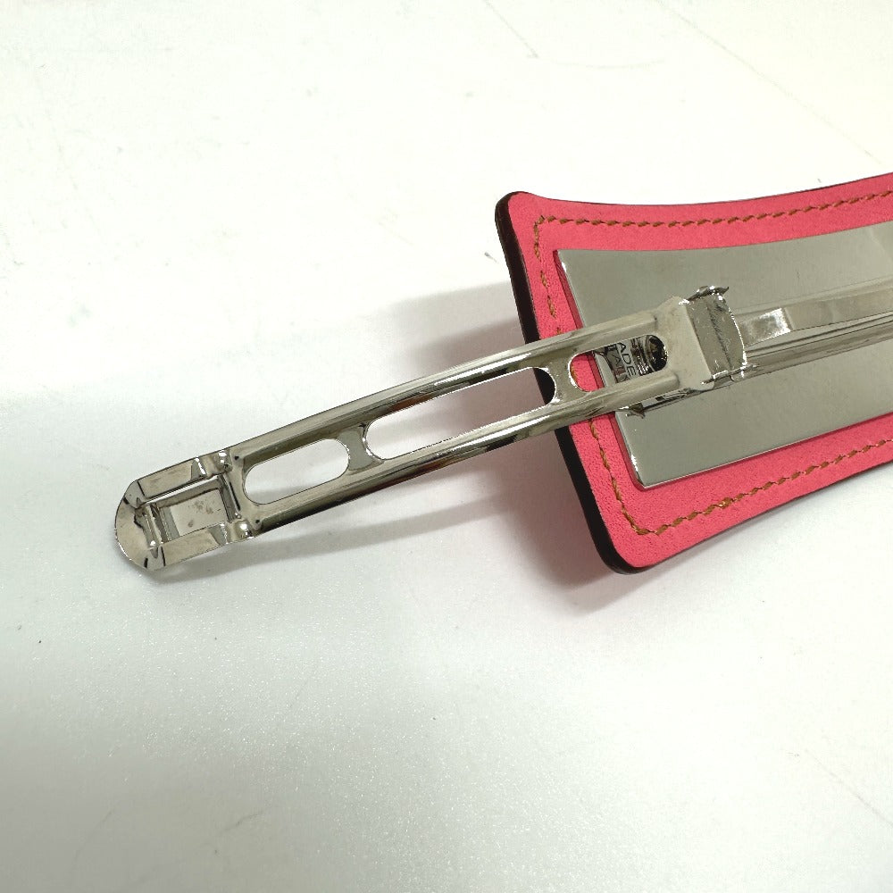 HERMES Valletta leather pink Braid Glen Women  d
