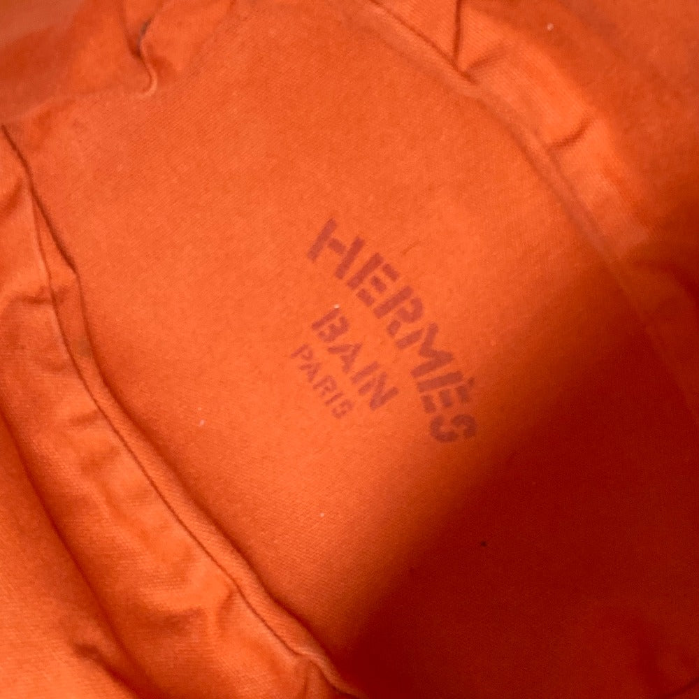 HERMES Shoulder Bag canvas Orange Shoulder Tote Bag Beach Bag Paniedo Plat Rouge PM Women  d
