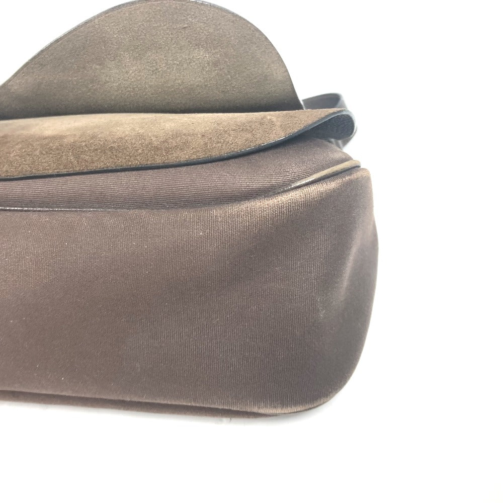 HERMES Shoulder Bag Canvas / leather Brown Sac Colorado GM Women  d