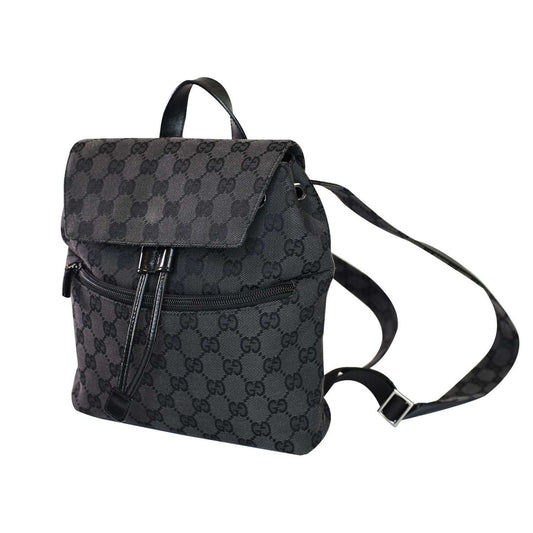 Authentic Gucci GG x Supreme Black Backpack/Handbag