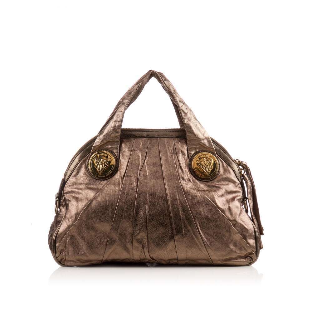 GUCCI  Metallic Bronze Borsa Hysteria Hobo Bag