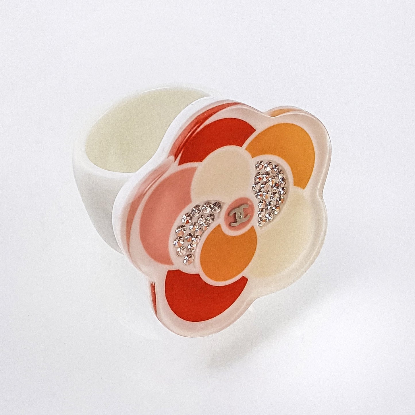 Chanel Camellia Multicolor Ring Small