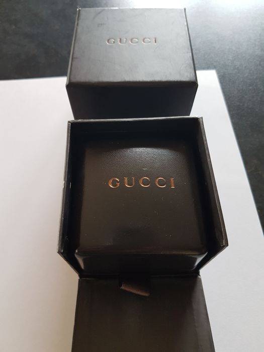 Gucci -   spinning ring, 18K white gold and Diamond - Ring size 9.75